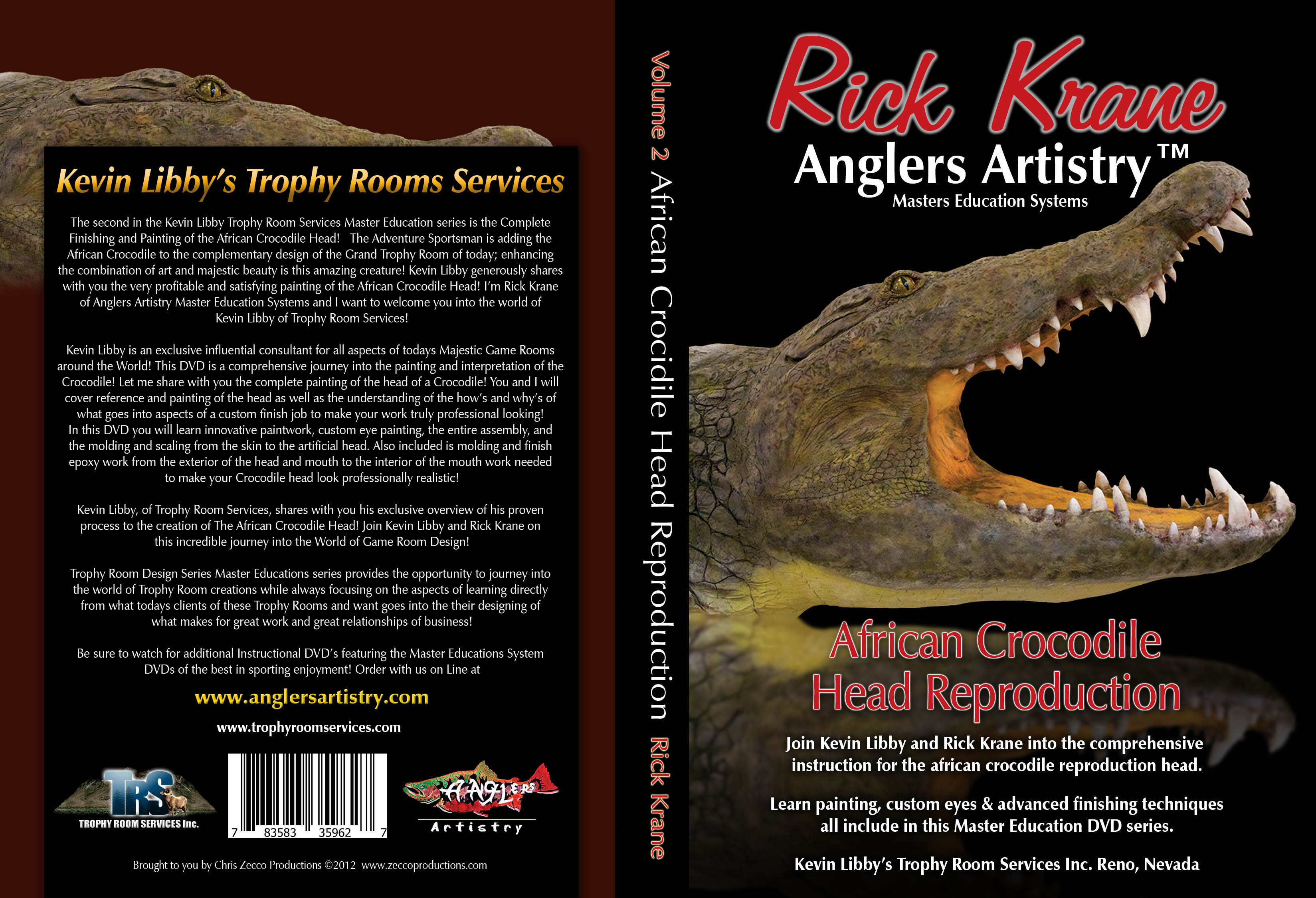African Crocodile Head Reproduction Finishing and Painting - Click Image to Close